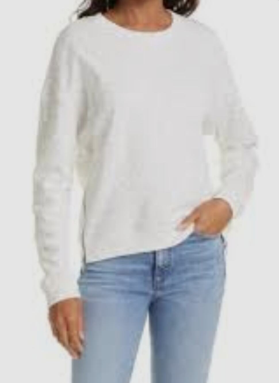 Rails Marlo Gray Jaguar White Side Zip Sweatshirt Size XL Cotton Blend